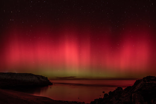 The Southern Lights, looking south from Elliston, South Australia. Photo SA Rips
