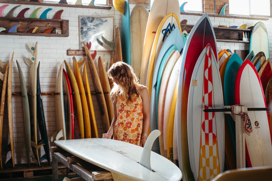 The Water Closet is all about the surfboards. Boards of all eras, shapes, lengths, colours and conditions. Beth Cook takes stock. Photo Elize Strydom