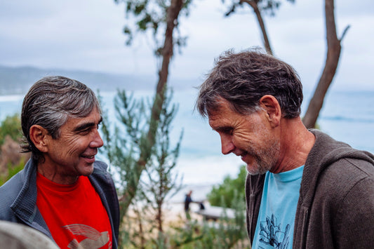 “TELL ‘EM ABOUT THE SHARK, GERRY!” WAYNE LYNCH AND GERRY LOPEZ DRIVE BACK IN TIME