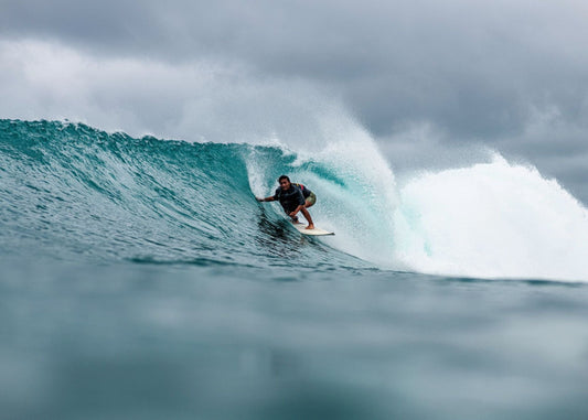Opening image: Siska balances a traditional life at home with her family on Siberut with an emerging life in the waves. Photo Jack O'Grady