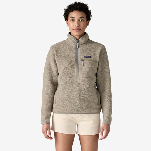 Women's Retro Pile Fleece Marsupial Pullover