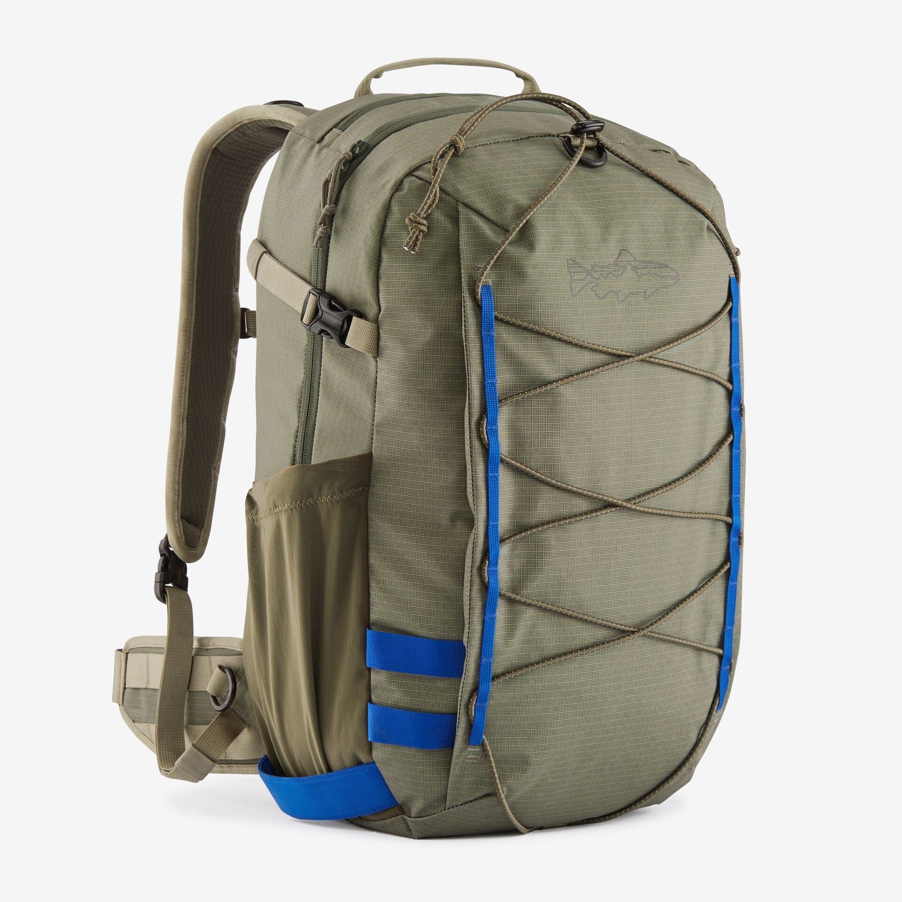 patagonia backpacks nz Stealth Backpack 25L wander bag PRADA Triangle Logo Leather Color:Lanier Herring sized for everyday use